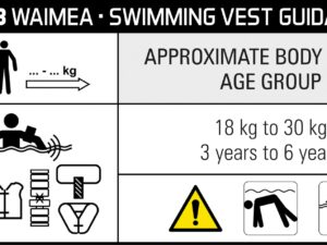 Swimming vest WAIMEA 52ZB ROO (18-30kg)