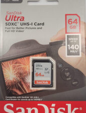Sandisk memory card SDXC 64GB Ultra 140MB/s UHS-I