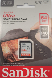 Sandisk memory card SDXC 64GB Ultra 140MB/s UHS-I