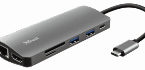 Dokstacija Trust Dalyx 7-in-1 USB-C Silver