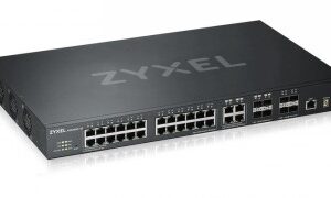 Zyxel XGS4600-32 - P�ep�na� - L3 - ��zen� - 24 x 10/100/1000 + 4 x kombinace Gigabit SFP + 4 x 10 Gigabit SFP+ - Lze montovat do rozvad��e