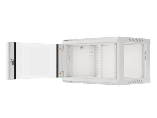 Servers Lanberg Rack cabinet 19" wall-mount 6U/600x450 (flat pack) with glass door V2, grey | - Image 11