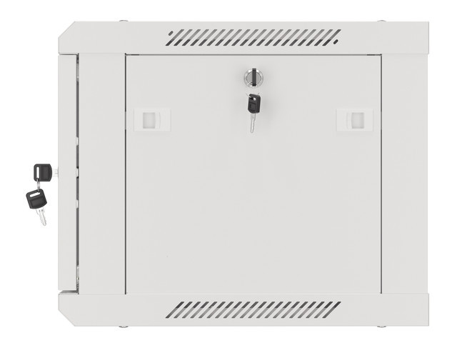 Servers Lanberg Rack cabinet 19" wall-mount 6U/600x450 (flat pack) with glass door V2, grey | - Image 4