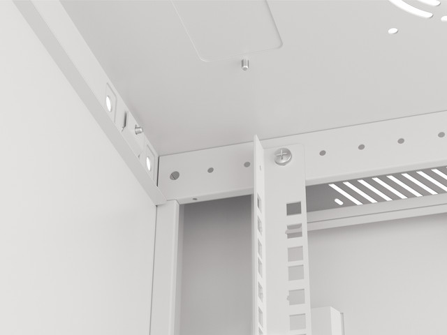 Servers Lanberg Rack cabinet 19" wall-mount 6U/600x450 (flat pack) with glass door V2, grey | - Image 8