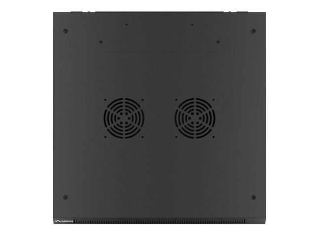 Lanberg | Rack cabinet 19" wall-mount 12U/600x600 (flat pack) with glass door | WF01-6612-10B | Black - Image 12