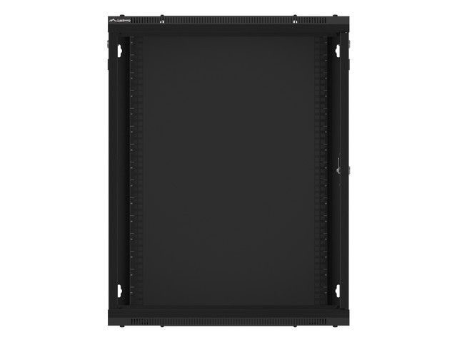 Lanberg | Rack cabinet 19" wall-mount 15U/600x600 (flat pack) with glass door | WF01-6615-10B | Black - Image 10