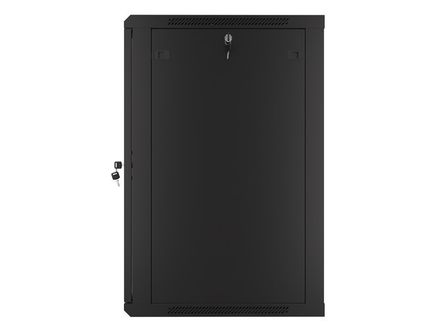 Servers Lanberg Rack cabinet 19" wall-mount 18U/600x600 (flat pack) with glass door V2, black | - Image 4