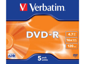 DVD-R VERBATIM, 4.78GB, VITEZA 16X, MATT SILVER SURFACE, JEWEL CASE, 1 BUC, "43519"