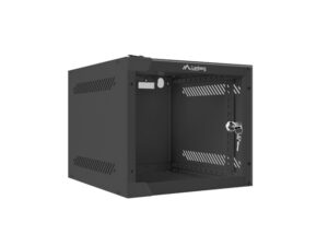 Lanberg | Rack cabinet 10" wall-mount 4U/280x310 (flat pack) with glass door | WF10-2304-10B | Black