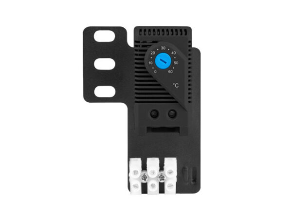 Lanberg Closed-loop thermostat 10A for rack cabinets with 19" ear and terminal block | AK-1505-B | Black - Image 4