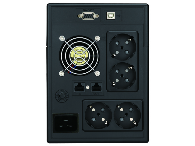 UPS POWERWALKER UPS Line-Interactive 3000VA SCL 4x Schuko RJ11/RJ45 In/Out USB LCD - Image 2