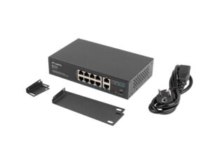 LANBERG switch PoE 19inch 10-port 100MB