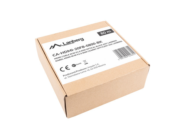 Cable Lanberg LANBERG HDMI M/M cable 80m optical AOC