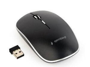 MOUSE GEMBIRD, PC sau NB, wireless, 2.4GHz, optic, 1600 dpi, butoane/scroll 4/1, , negru, "MUSW-4B-01" (timbru verde 0.18 lei)