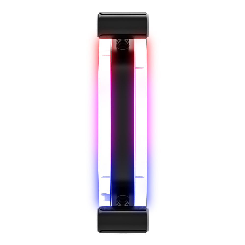 Ventilator Zalman "ZM-LF120", 120mm, 800 - 1300 RPM, EBR Bearing, 43 CFM, 2x inel LED RGB, 4pin PWM, negru, "ZM-LF120" (timbru verde 0.18lei) - Image 4