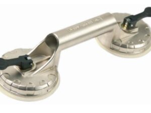 Aluminium double suction cup silicone VENAL 2, Ø12,3cm, max 60kg