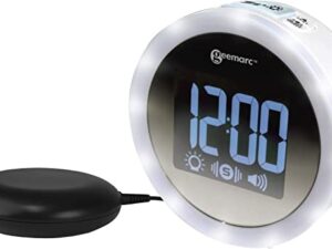 Ecost customer return Geemarc Wake'n Shake Star Elegant Vibration Alarm Clock with Strong 95 dB Ala