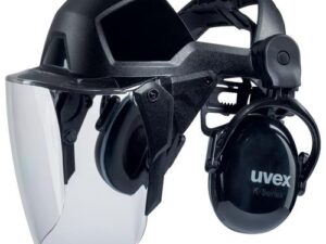 Faceguard Uvex Pheos with hearing protection (SNR:28), 52-64cm, SV excellence coating (Anti fog inside, anti scratch outside)
