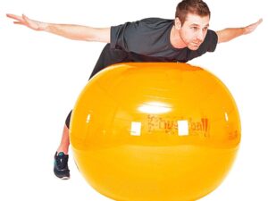 Gimnastikos Kamuolys Original PEZZI Physioball 105cm Geltonas