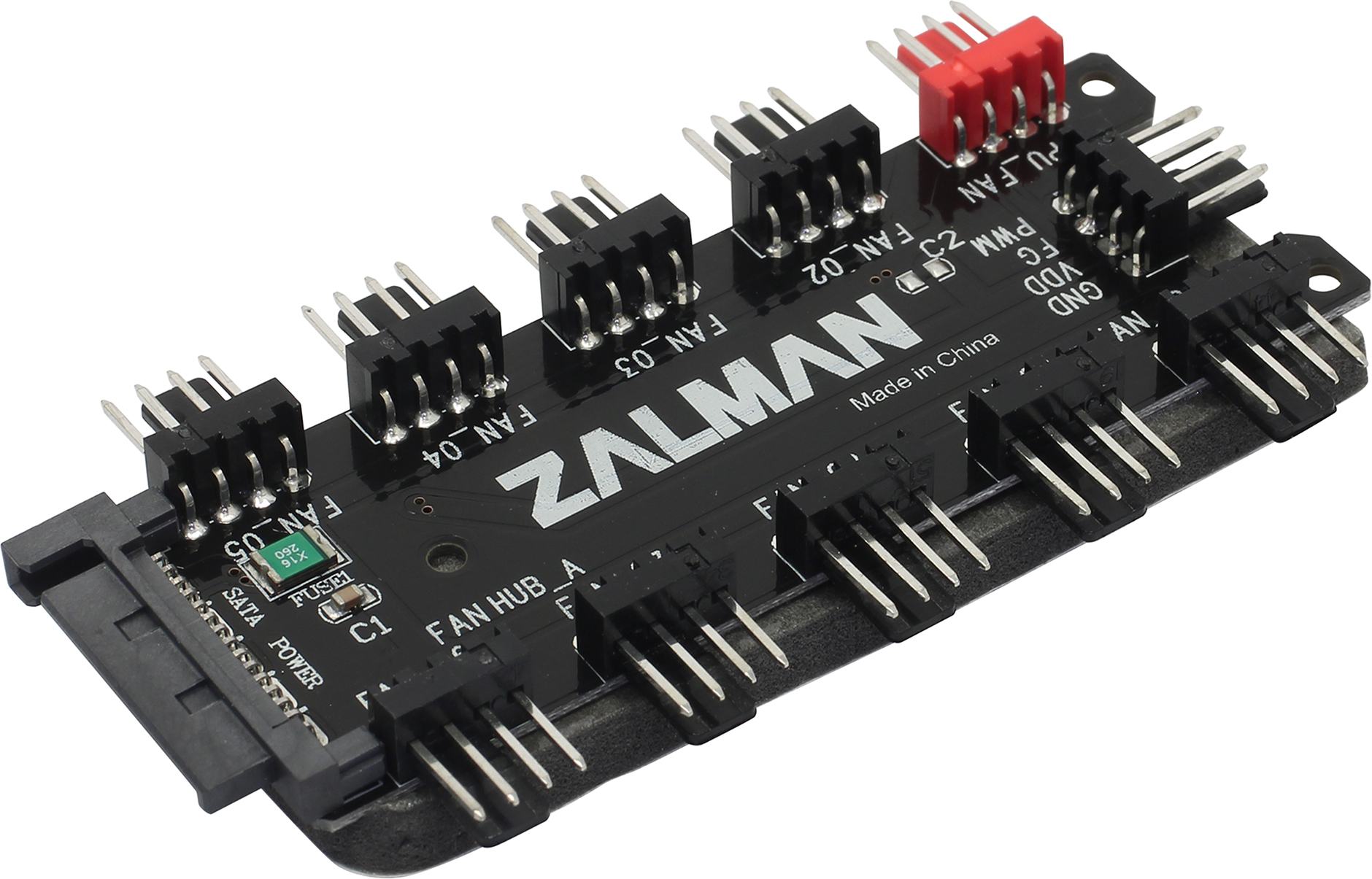 Fan HUB Zalman, 10 port x 4-pin PWM, SATA 12V, "ZM-PWM10 FH"