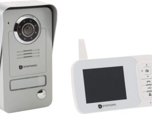 Ecost customer return Smartwares VD38W Wireless Video Door Phone with Night Vision Function and Imag