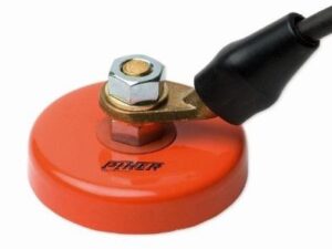 Magnetic ground block Ø9cm max 300A