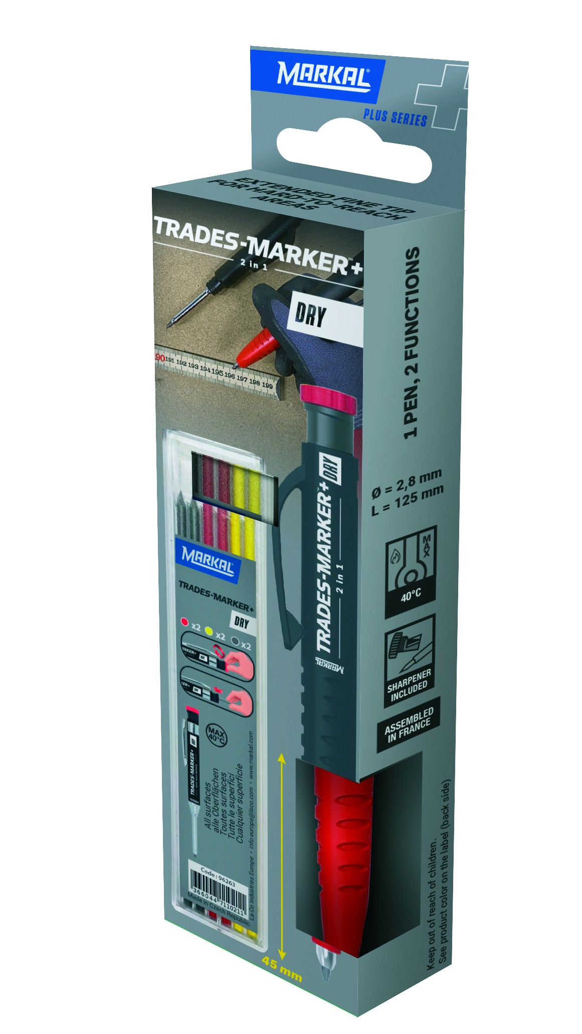 MARKAL TRADES MARKER DRY 2IN1 STARTER PACK