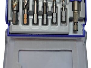 Metal drills set 3-10mm, 7pcs, HSS, 1/4" hex shank, "Half-box"