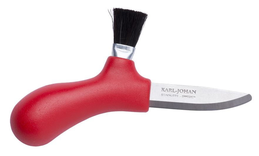 Mushroom knife Karl-Johan with brush