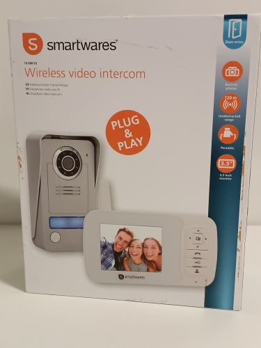 Ecost customer return Smartwares VD38W Wireless Video Door Phone with Night Vision Function and Imag - Image 9