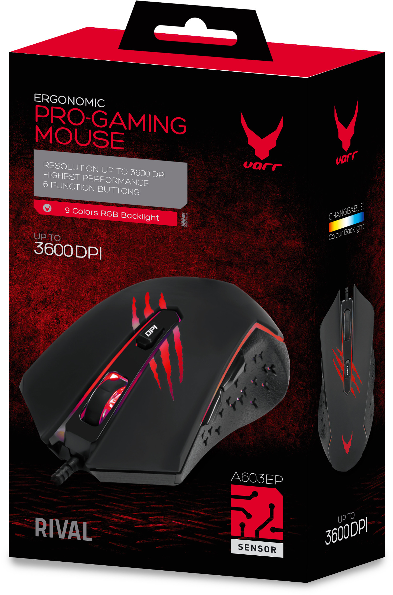 Mängurihiir Omega Varr Gaming VGM-B04, must
