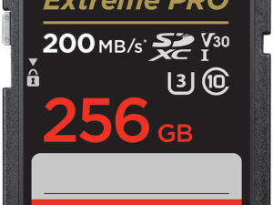 SanDisk Extreme Pro - Flash-minneskort - 256 GB - Video Class V30 / UHS-I U3 / Class10 - SDXC UHS-I