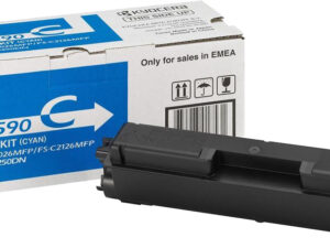 Toner Original Kyocera Cyan, TK-590C, pentru M6026|FS-C2016|FS-C2026|FS-C2126|FS-C5250, 5K, (timbru verde 1.2 lei) , "TK-590C"