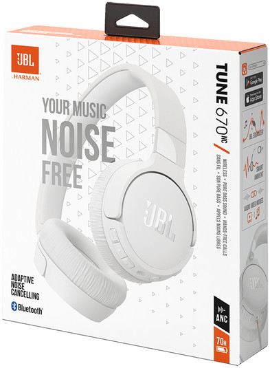 JBL wireless headset Tune 670NC, white - Image 2
