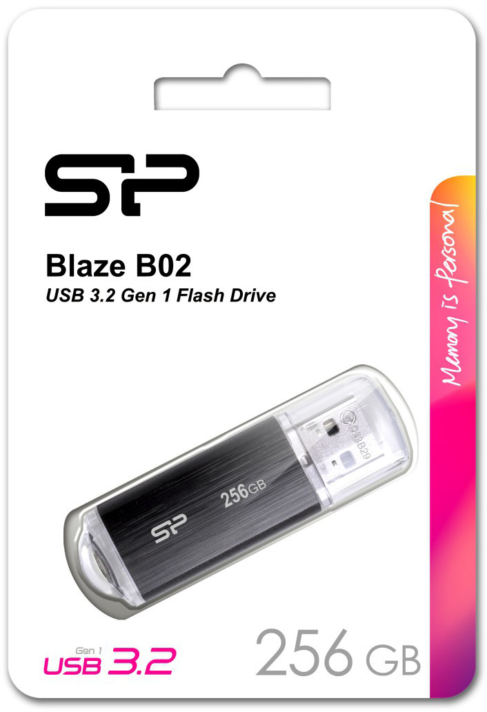 SILICON POWER Blaze B02 Pendrive USB flash drive 256 GB USB Type-A 3.2 Gen 1 (SP256GBUF3B02V1K) Black - Image 4