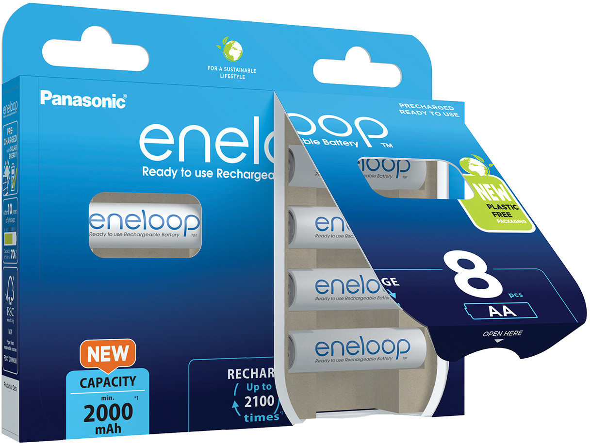 Panasonic | ENELOOP BK-3MCDE/8BE | AA | 2000 mAh | 8 pc(s) - Image 2