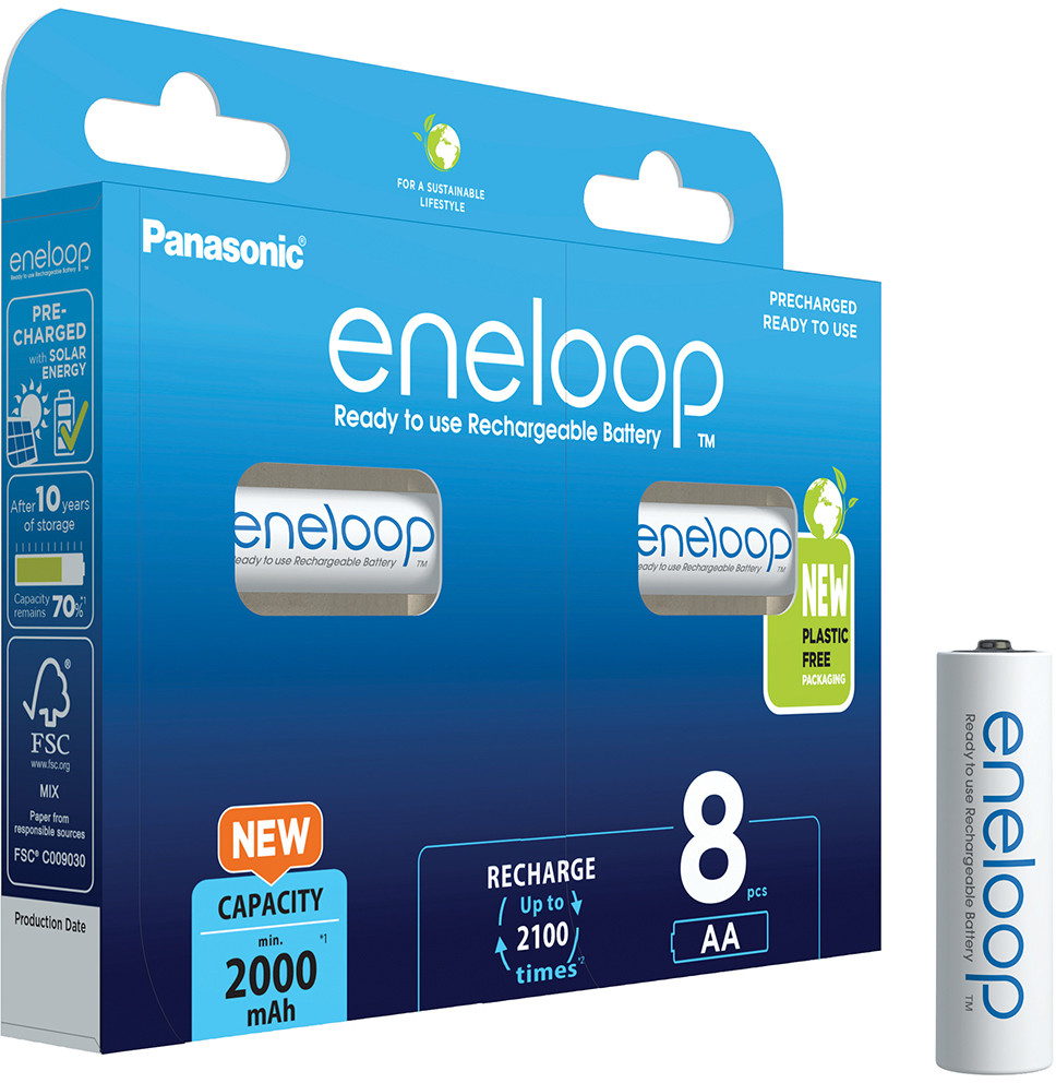 Panasonic | ENELOOP BK-3MCDE/8BE | AA | 2000 mAh | 8 pc(s) - Image 3