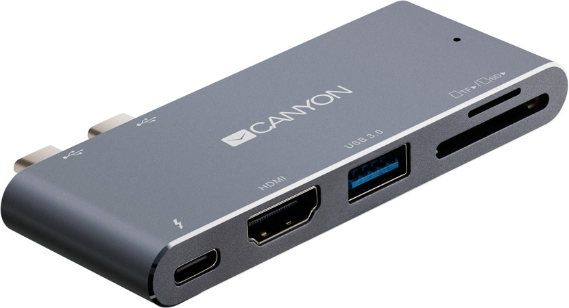 Converter Canyon DS-5 Multiport Docking Station with 5 port Space Gray