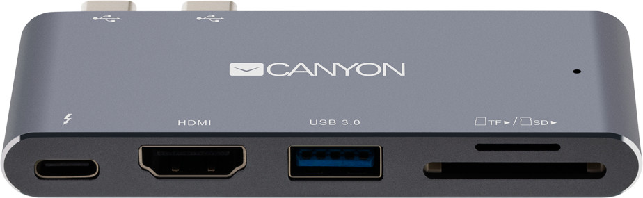 Converter Canyon DS-5 Multiport Docking Station with 5 port Space Gray - Image 2