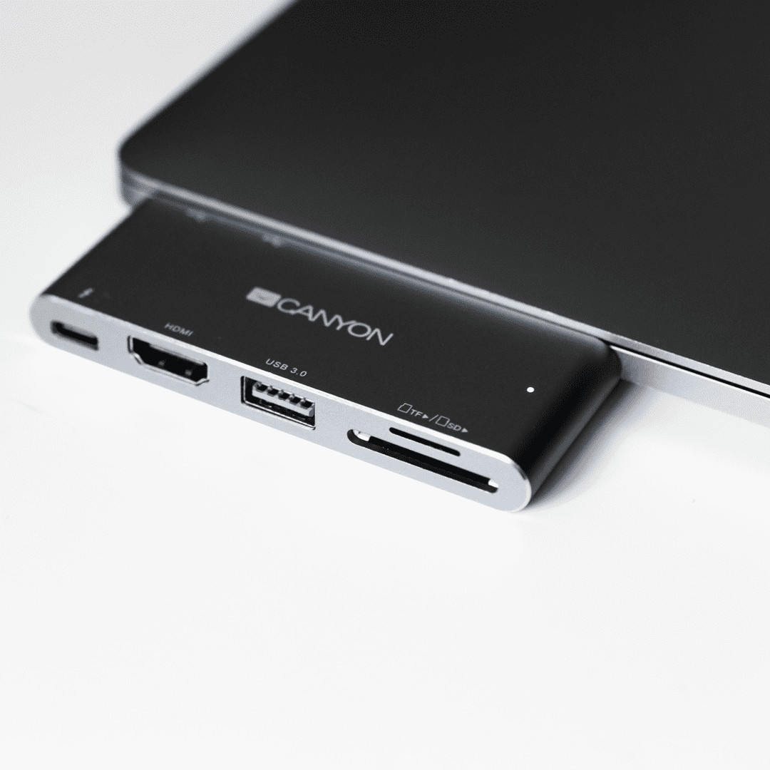 Converter Canyon DS-5 Multiport Docking Station with 5 port Space Gray - Image 3