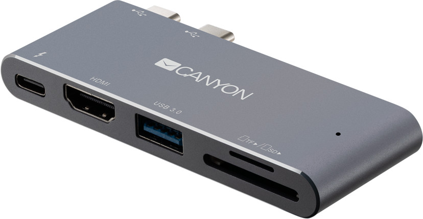 Converter Canyon DS-5 Multiport Docking Station with 5 port Space Gray - Image 4