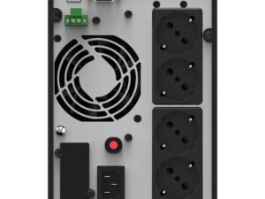 UPS NJOY, "ECHO PRO 2000", Online cu sinusoida pura, tower, 2000VA/1600W, AVR, Schuko x 4, 4 x baterie GP07122L, display LCD, back-up 1 - 10 min., "UPOL-OL200EP-CG01B" (timbru verde 11 lei)
