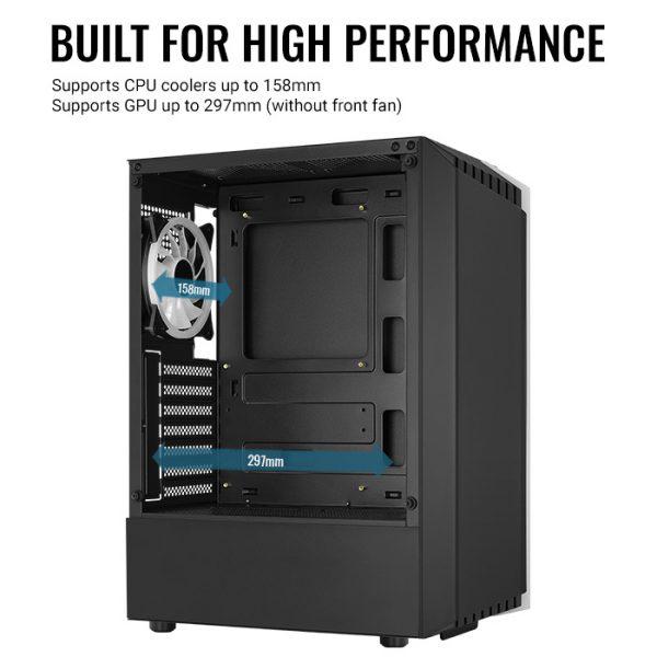 Computer case Aerocool Bionic Midi Tower Black - Image 3