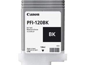 Cartus Cerneala Original Canon Black, PFI-120BK, pentru IPF TM-200|TM-205|TM-300|TM-305, 130ml, (timbru verde 0.15 lei),NOPP, "2885C001AA"