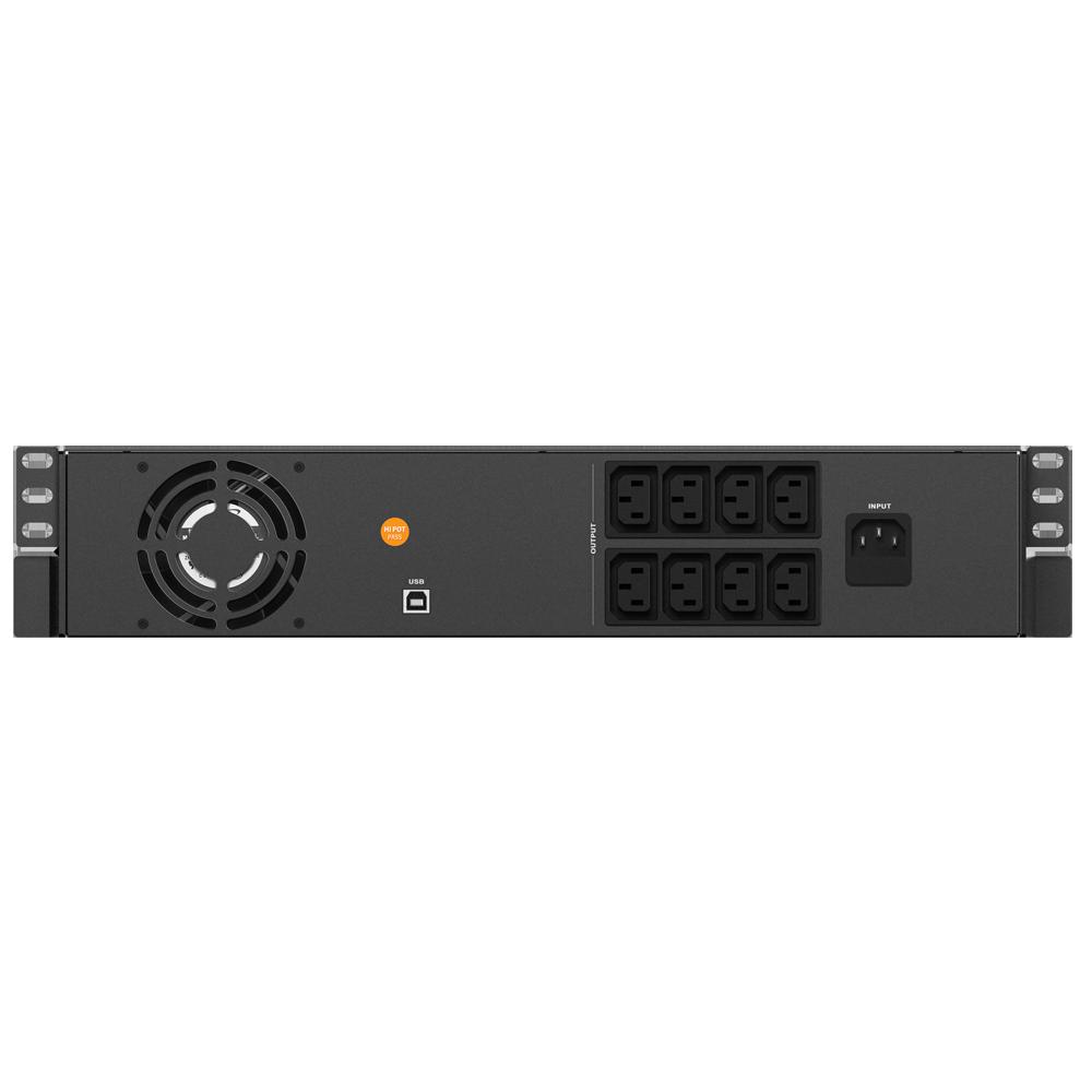 UPS NJOY, "CODE 2000 ", Line Int. cu sinusoida pura cu management, rack, 2000VA/1200W, AVR, IEC x 8, 2 x baterie GP09122L, display LCD, back-up 1 - 10 min., "UPLI-LI200CO-AZ01B" (timbru verde 11 lei)