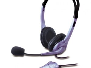 CASTI Genius, "HS-04S", cu fir, standard, utilizare multimedia, microfon pe brat, conectare prin Jack 3.5 mm x 2, negru, "31710025100", (timbru verde 0.8 lei)