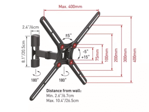 Seinakinnitus Barkan BM331 13"-65", must