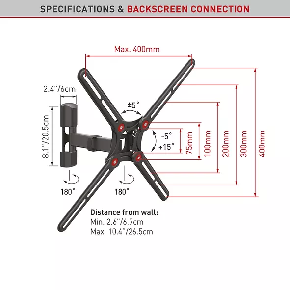 Seinakinnitus Barkan BM331 13"-65", must