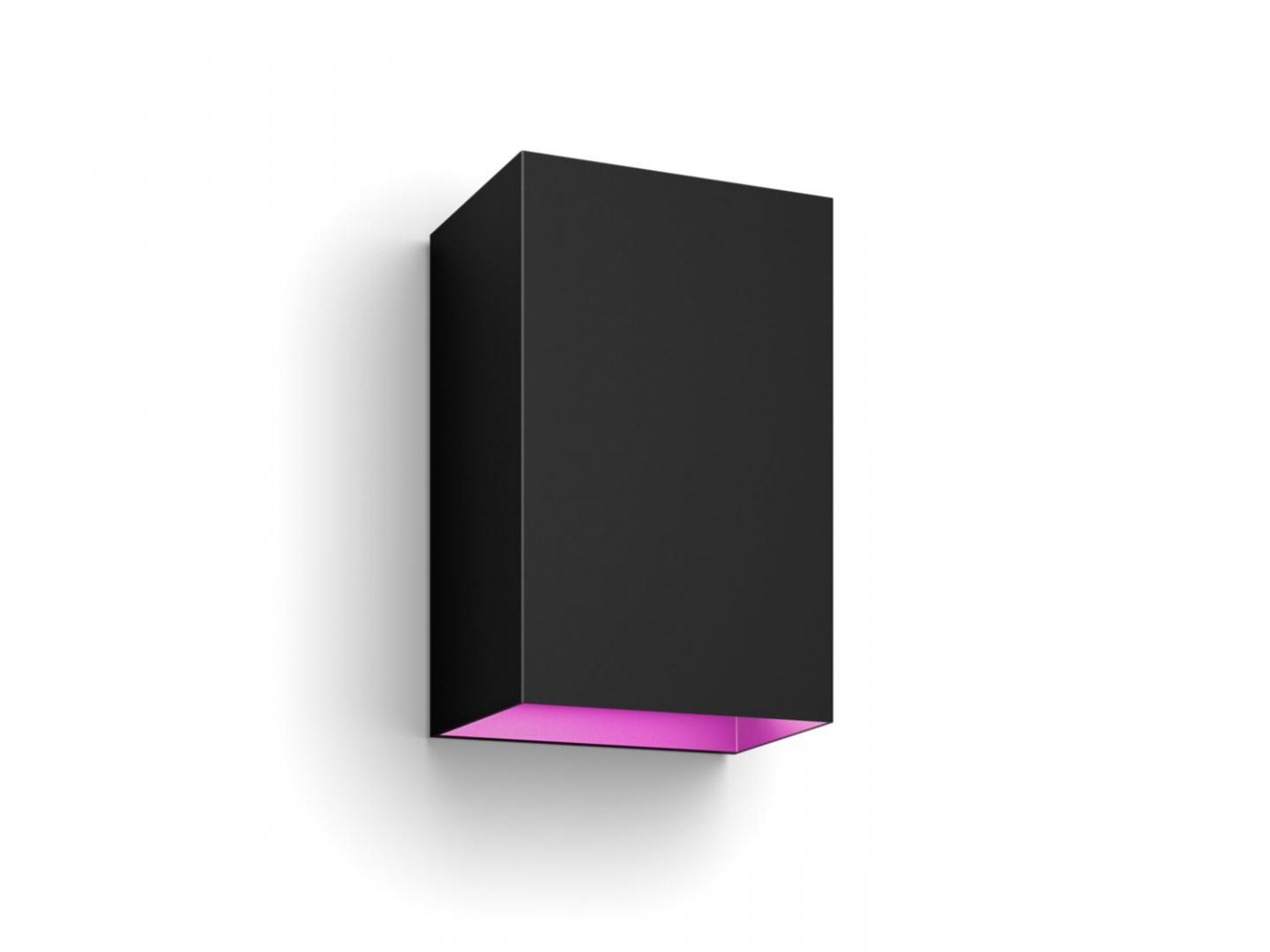 Philips Hue WCA Resonate Outdoor Wall Lantern, Black | 8 W | 2000-6500 Hue White Colour Ambiance