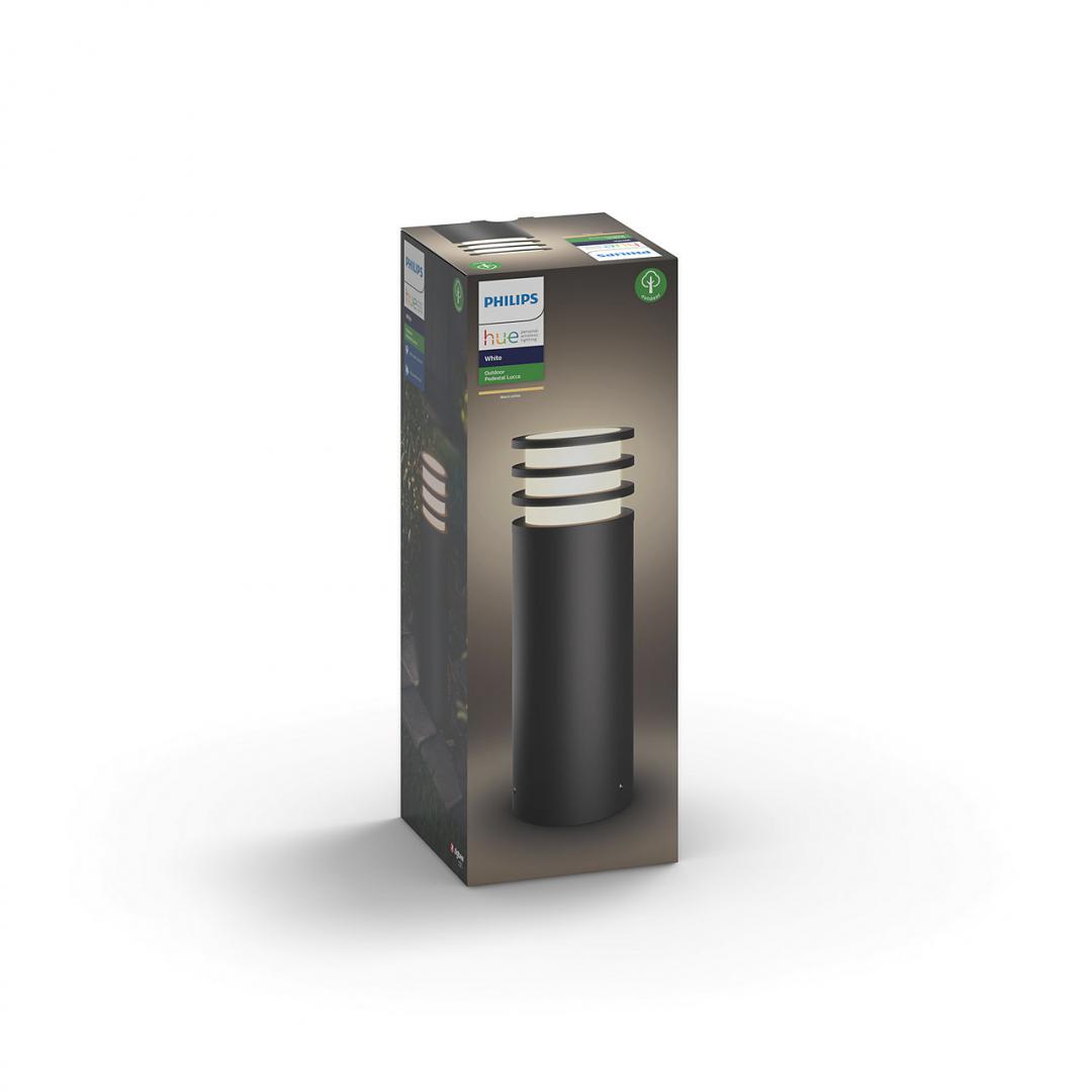 Philips Hue Lucca Outdoor Pedestal Lantern | E27 | 9 W | Warm white - Image 3